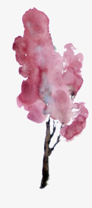 Árbol Rosa - Watercolor Paint