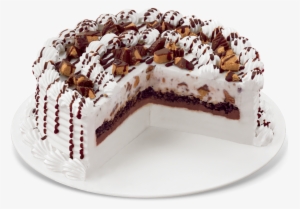 Image Transparent Reese S Peanut Butter Cups Blizzard - Dairy Queen Reese's Blizzard Cake