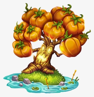 Pumpkin Tree - Pumpkin Tree Clip Art