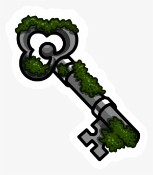 Moss Key Pin - Club Penguin Key