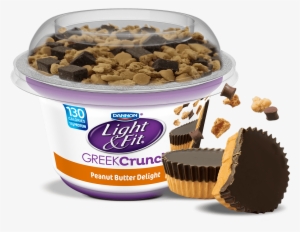 Peanut Butter Delight Nonfat Greek Yogurt Crunch - Light And Fit Yogurt Peanut Butter