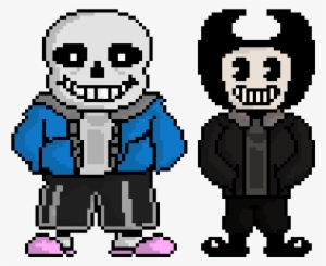 Undertale & Indietale Sans & Bendy - Undertale Pixel Art Sans Papyrus
