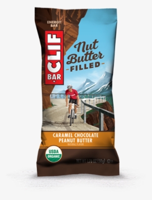Caramel Chocolate Peanut Butter Flavor Packaging - Clif Bar Nut Butter Filled Chocolate Peanut Butter
