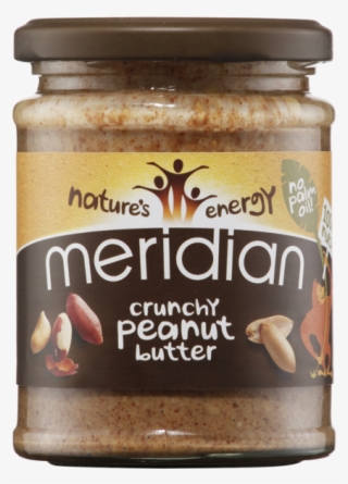 Smooth Peanut Butter With A Pinch Of Salt 280g - Meridian Organic Crunchy Peanut Butter