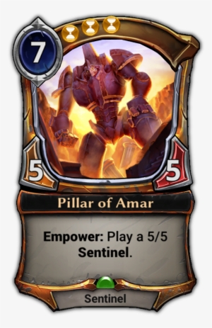 Pillar Of Amar - Tcg Spell Card Design