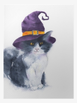 Gatos Con Sombrero De Bruja