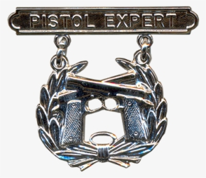 Usmc Pistol Expert Badge Usmc, Marines, Marine Corps, - Usmc Pistol Expert Badge Png