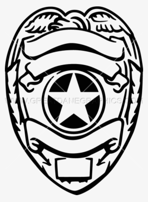 Silver Police Badge - Police Badge Svg Free
