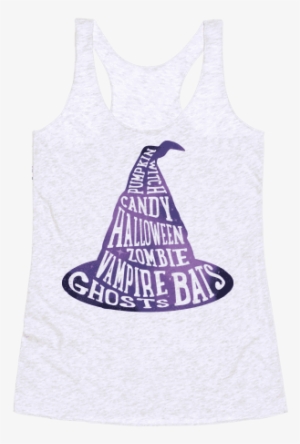 Halloween Witch's Hat Racerback Tank Top - No Fuck Boy Allowed