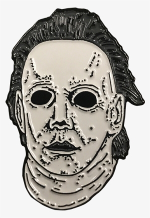 Rob Zombie Michael Myers Mask Drawing For Kids - Michael Myers Pin