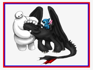 Stunning Baymax Stich Chimuelo Tus Me Gusta En Picture - Toothless And Stitch Drawing