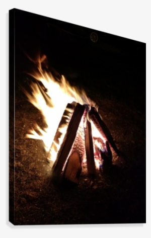 Camp Fire Canvas Print - Flame