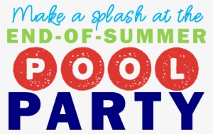 Pool Party Text Sq - Civic Party