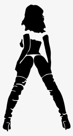 Adult Sexy Decal - Stencil Woman Silhouette