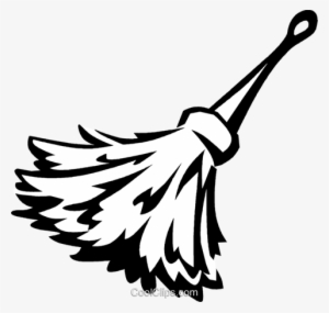 Dust Broom Royalty Free Vector Clip Art Illustration - Besen Clipart Transparent