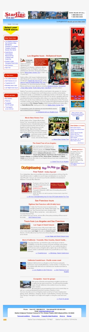 Starline Tours In Hollywood Competitors, Revenue And - Starline Tours