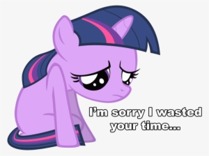 Twilight Sparkle I M Sorry I Wasted Your Time By Burnedram-d4v8ela - I M Sorry For Wasting Your Time