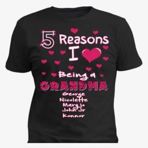 Standard Tees Standard Shirt Black 5 Reasons I Love - T-shirt