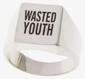 Buy Herman 'wasted Youth' Ring And Zip Tie Bracelet - Titanium Ring