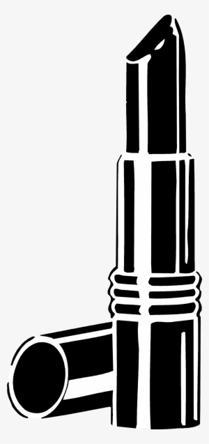 Lips Clipart Makeup - Lipstick Black And White
