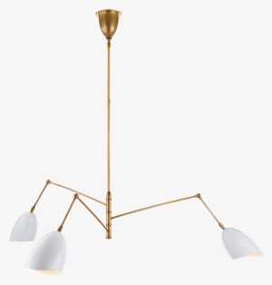 Sommerard Large Triple Arm Chandelier - Aerin Sommerard Triple-arm Chandelier