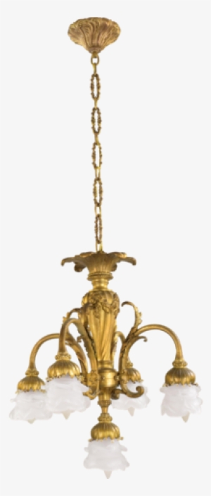 Antique French Gilt Bronze Chandelier - Chandelier