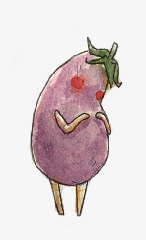 Selected Images From A Short Story About An Eggplant - Cartoon