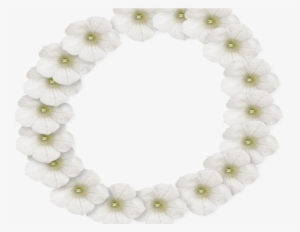 White Flower Frame Png Photo Peoplepngcom Peoplepngcom - Picture Frame