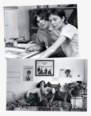 Top, Wenner At Work With Wife Jane, - Jane Wenner Rolling Stone