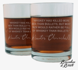 Winston Churchill Whiskey Cocktail Glasses Image - Whisky