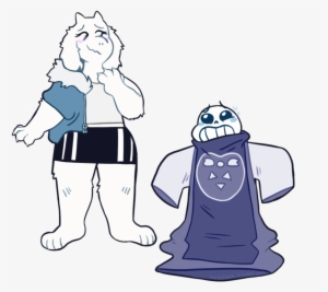 Sweater Swap Clipart Royalty Free - Toriel And Sans Fanart