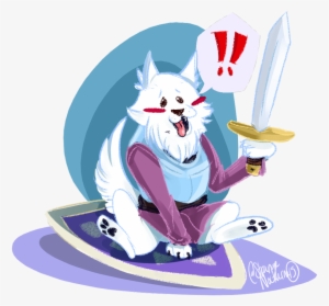 2 Replies 8 Retweets 21 Likes - Undertale Lesser Dog Fanart