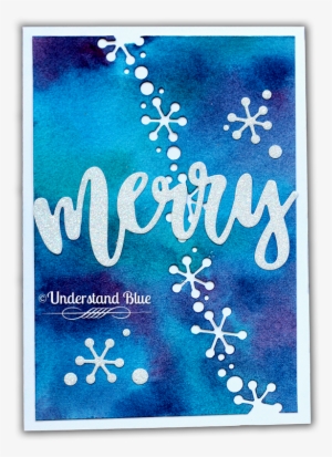 Diecember Card By Understand Blue - Snowflakes Christmas Cards