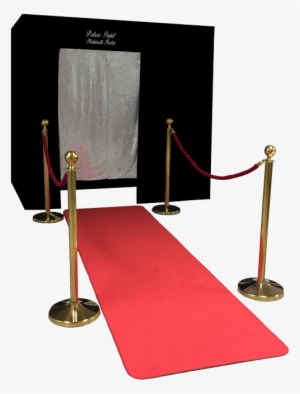 Our Big Black Photo Booth With The Red Carpet Runway - Booth Set Up Red Carpet