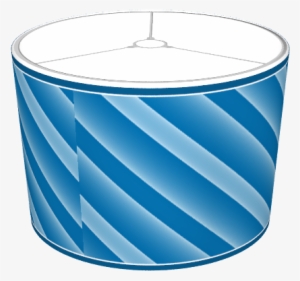 Dark Blue & Light Blue Medium Wide Diagonal Stripes - Circle