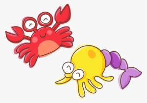 Crab And Hermit Crab - Paguro Disegno