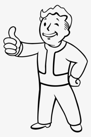Graphic Black And White Download Fall Out Boy Coloring - Fallout 3 Boy