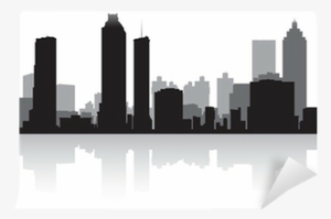 Silhouette Wall Mural Pixers We Live To - Artsy Canvas City Travel Posters: Atlanta/12x18 Poster