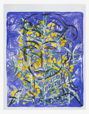 Szczesny Siebdruck Auf Papier Eva With Mimosa - Paper