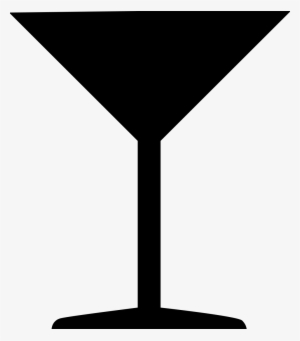 Martini Glass Silhouette - Cocktail Glass Silhouette Png