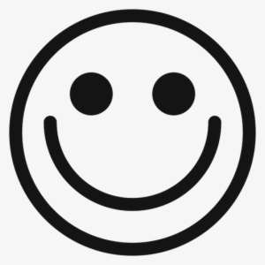 Wink Smiley Face Black And White