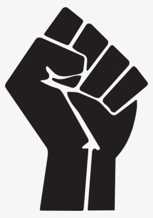 Raised Fist Symbol Clip Art - Black Power Fist