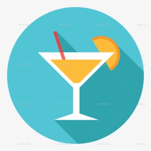 Martini Clipart Mocktail - Drink Flat Icon Png