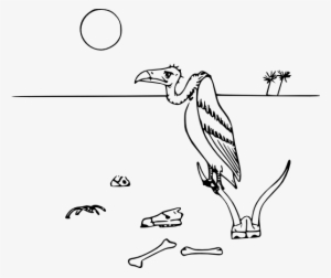Vulture In The Desert Svg Clip Arts 600 X 505 Px