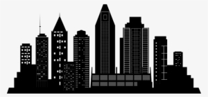 Night Drawing Skyscraper - San Diego City Silhouette