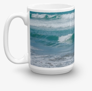 15oz Ocean Waves Mug - Beer Stein