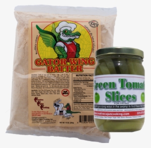 Fried Green Tomato Kit With Gator Wing Batter - Creative Cajun Cooking Gator Wing Batter