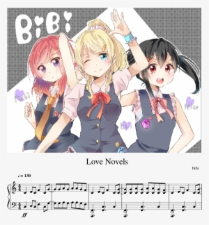 Love Novels Sheet Music Composed By Bibi 1 Of 4 Pages - ラブ ライブ Bibi イラスト
