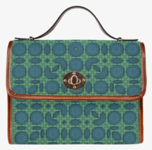 Fractal Grid Pattern Waterproof Canvas Bag/all Over - Tartan