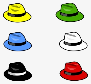 Vector Free Library Church Hat Clipart - 6 Thinking Hats Clipart
